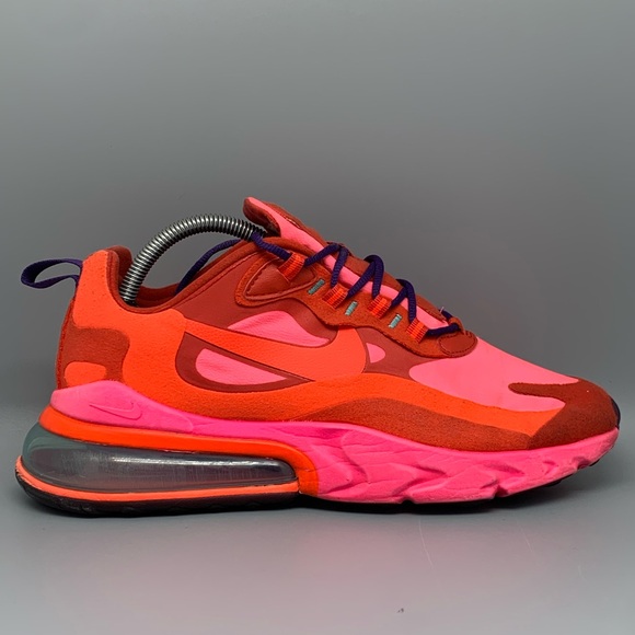 Nike Air Max 270 React Mystic Red Shoes AT6174-600 Women's Sz 10 - Picture 5 of 10